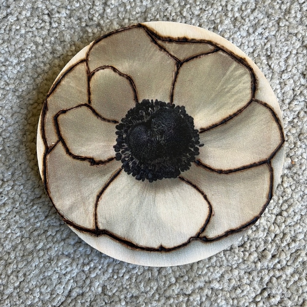 Wood Flower wall hanging